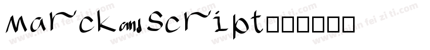 Marck Script字体转换